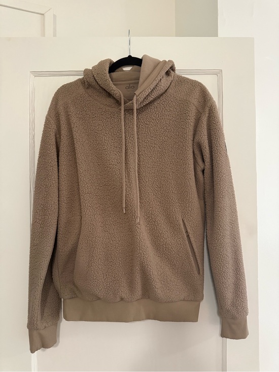 ALO Yoga Tops - ALO Yoga  Sherpa Hoodie in Taupe Beige
